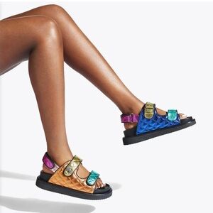 Colorful Quilted Women's Sandals
